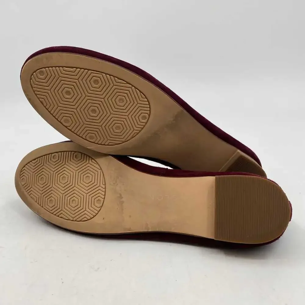 Caslon Dark Red Suede Flats | Women’s Size 7